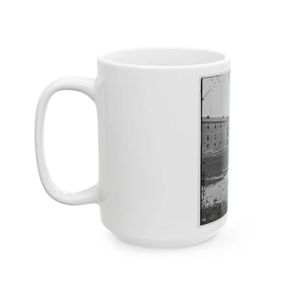 Charleston, S.C. The Citadel Seen Across Marion Square (U.S. Civil War) White Coffee Mug-Go Mug Yourself