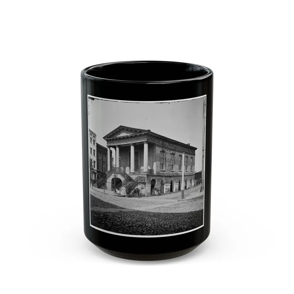 Charleston, S.C. The Old Market House (188 Meeting Street) (U.S. Civil War) Black Coffee Mug-15oz-Go Mug Yourself