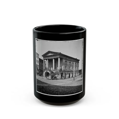 Charleston, S.C. The Old Market House (188 Meeting Street) (U.S. Civil War) Black Coffee Mug-15oz-Go Mug Yourself