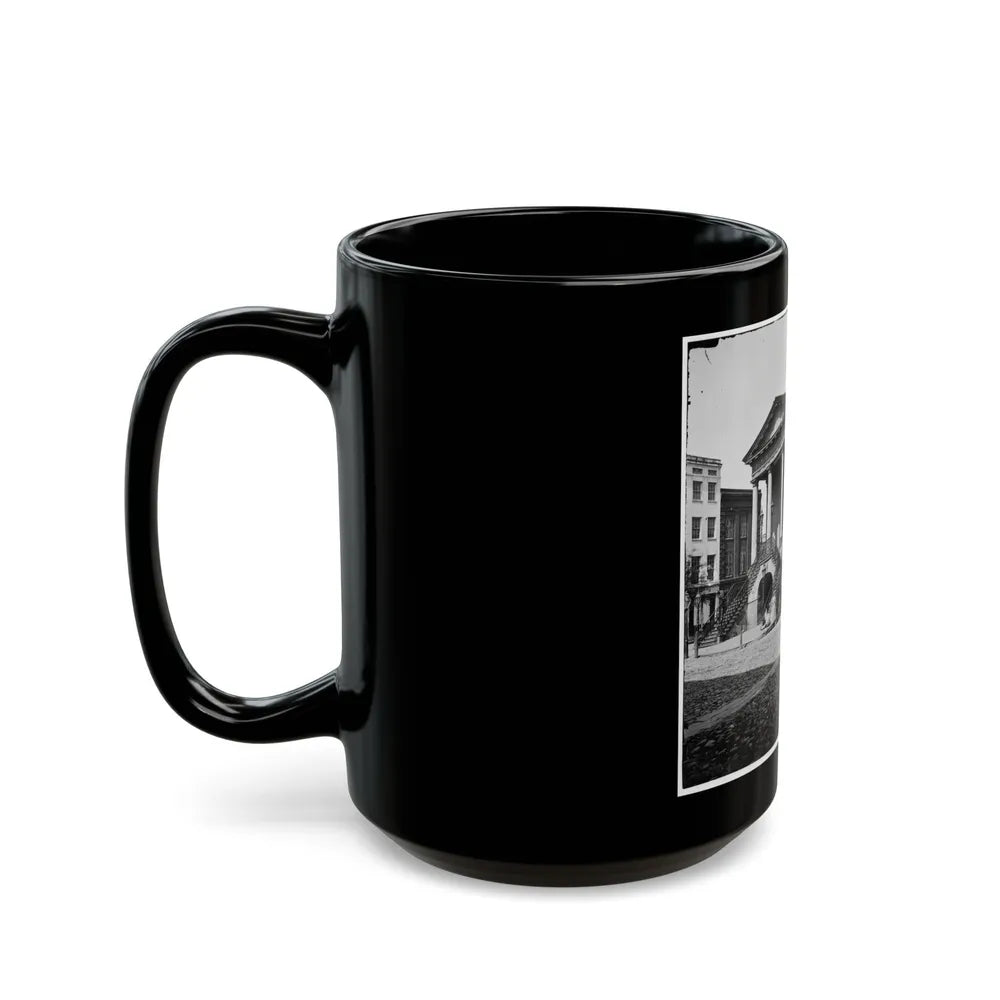 Charleston, S.C. The Old Market House (188 Meeting Street) (U.S. Civil War) Black Coffee Mug-Go Mug Yourself