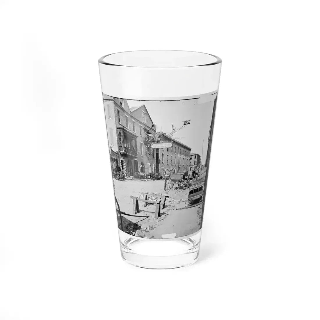 Charleston, S.C. Archibald Mcleish's Vulcan Iron Works And Other Houses On Cumberland Street (U.S. Civil War) Pint Glass 16oz 16oz - Go Mug Yourself