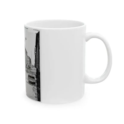 Charleston, S.C. Archibald Mcleish's Vulcan Iron Works And Other Houses On Cumberland Street (U.S. Civil War) White Coffee Mug - Go Mug Yourself