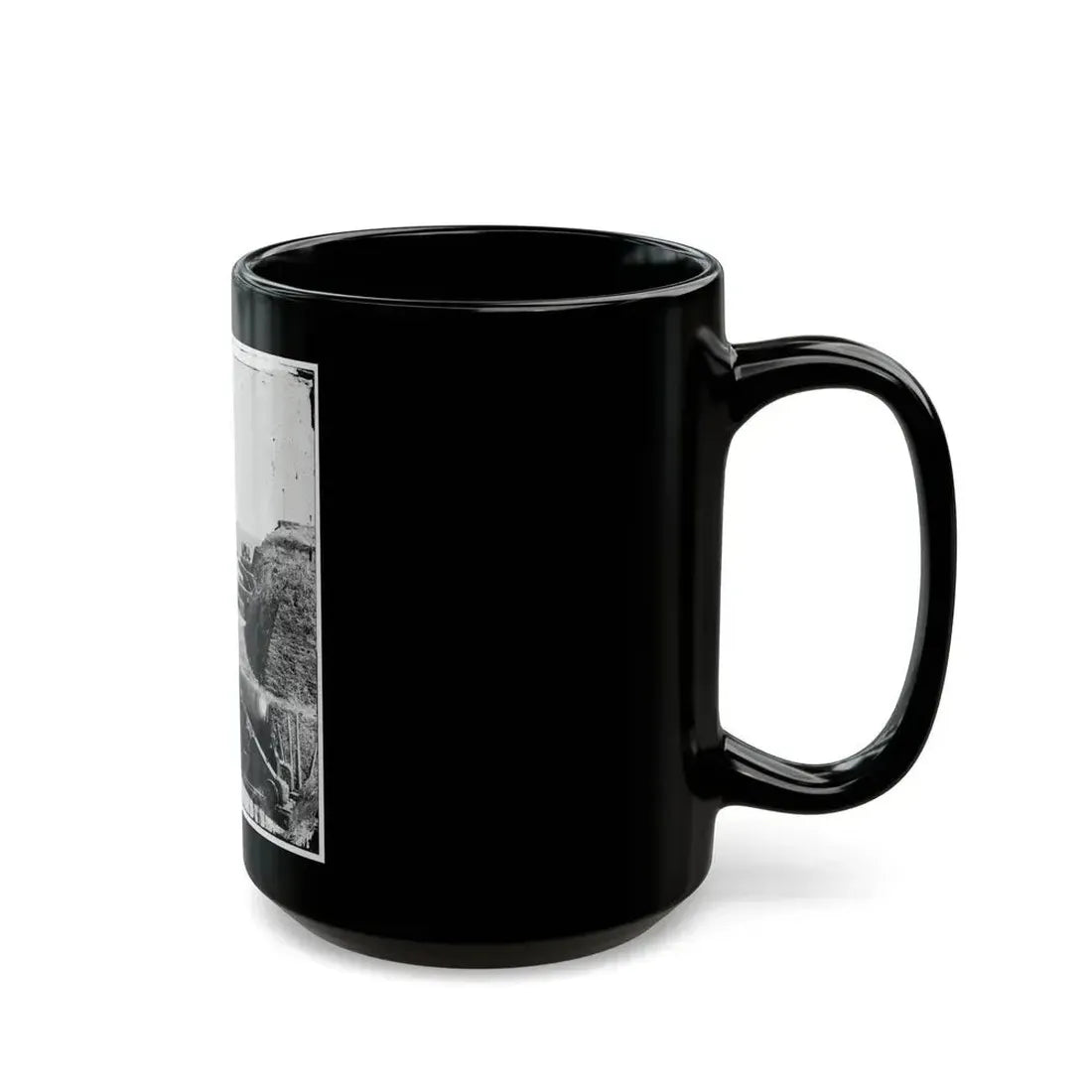 Charleston, S.C. Battery Of Confederate Fort Johnson; Fort Sumter In Distance (U.S. Civil War) Black Coffee Mug - Go Mug Yourself