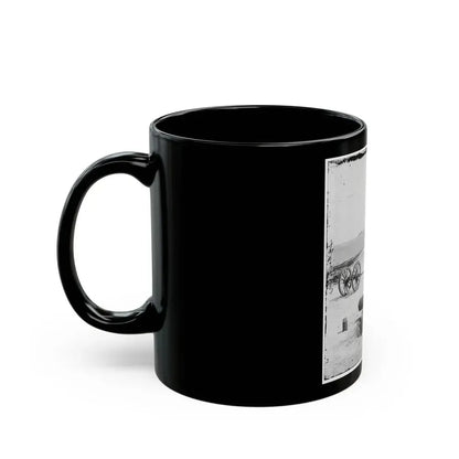 Charleston, S.C. Battery Of Confederate Fort Johnson; Fort Sumter In Distance (U.S. Civil War) Black Coffee Mug - Go Mug Yourself