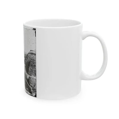 Charleston, S.C. Battery Of Confederate Fort Johnson; Fort Sumter In Distance (U.S. Civil War) White Coffee Mug - Go Mug Yourself