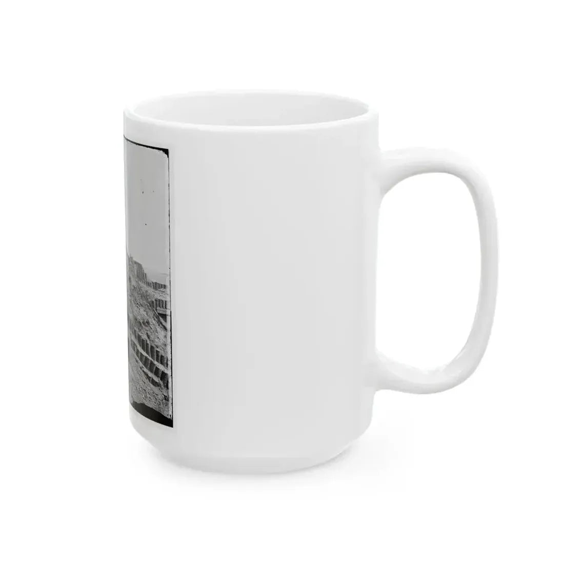 Charleston, S.C. Beacon On Parapet Of Fort Sumter (U.S. Civil War) White Coffee Mug - Go Mug Yourself