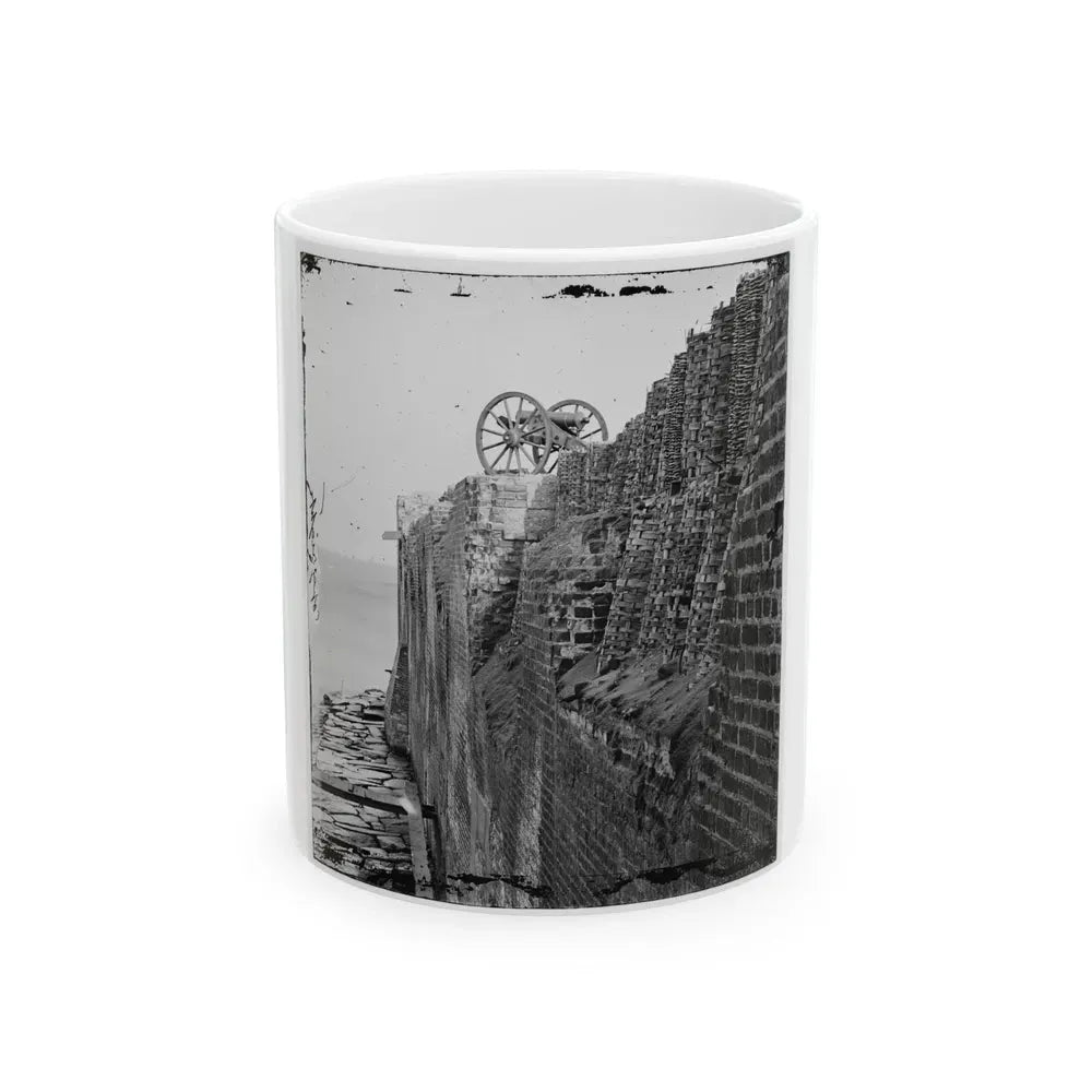Charleston, S.C. Breach Patched With Gabions On The North Wall Of Fort Sumter (U.S. Civil War) White Coffee Mug 11oz - Go Mug Yourself