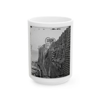 Charleston, S.C. Breach Patched With Gabions On The North Wall Of Fort Sumter (U.S. Civil War) White Coffee Mug 15oz - Go Mug Yourself