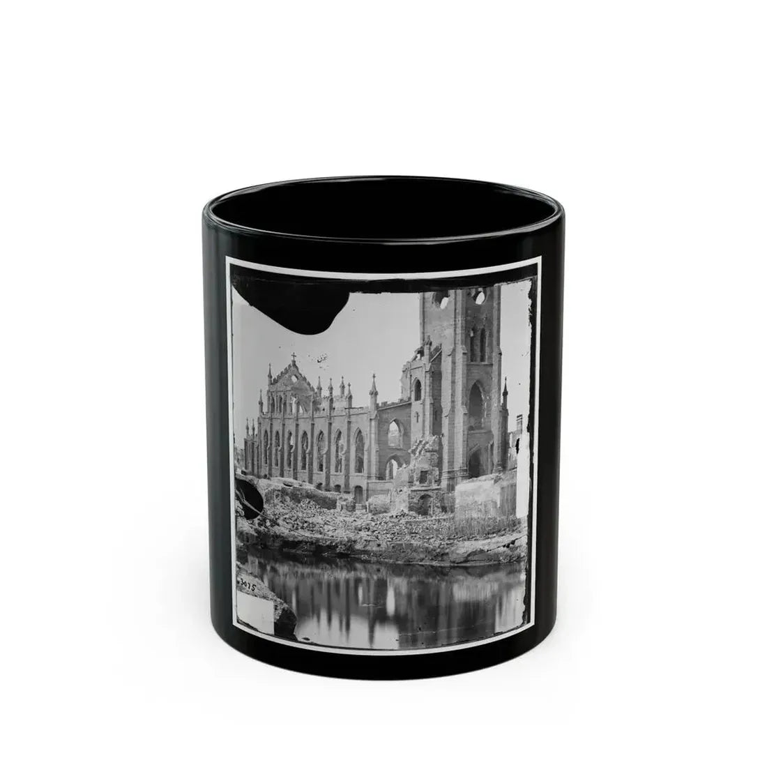 Charleston, S.C. Cathedral Of St. John And St. Finbar; Another View (U.S. Civil War) Black Coffee Mug 11oz - Go Mug Yourself