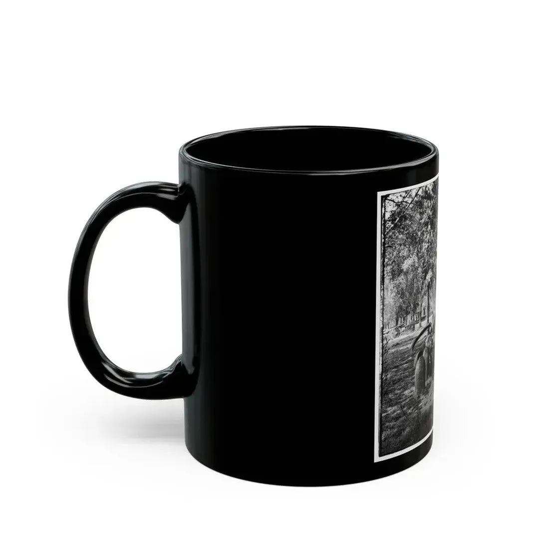 Charleston, S.C. Confederate Torpedoes, Shot, And Shell In The Arsenal Yard (U.S. Civil War) Black Coffee Mug - Go Mug Yourself
