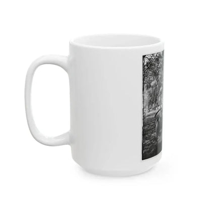 Charleston, S.C. Confederate Torpedoes, Shot, And Shell In The Arsenal Yard (U.S. Civil War) White Coffee Mug - Go Mug Yourself