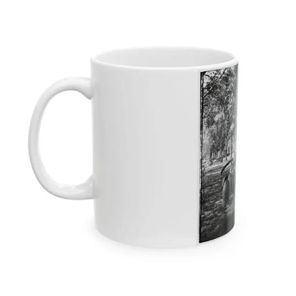 Charleston, S.C. Confederate Torpedoes, Shot, And Shell In The Arsenal Yard (U.S. Civil War) White Coffee Mug - Go Mug Yourself