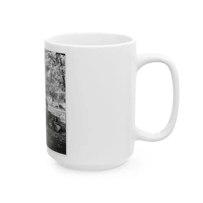 Charleston, S.C. Confederate Torpedoes, Shot, And Shell In The Arsenal Yard (U.S. Civil War) White Coffee Mug - Go Mug Yourself