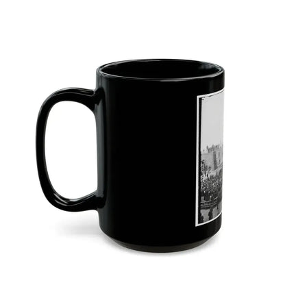 Charleston, S.C. Crowd Inside Fort Sumter; Another View (U.S. Civil War) Black Coffee Mug - Go Mug Yourself