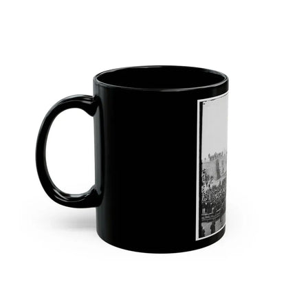 Charleston, S.C. Crowd Inside Fort Sumter; Another View (U.S. Civil War) Black Coffee Mug - Go Mug Yourself