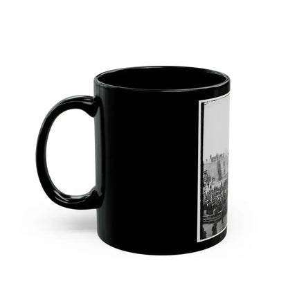 Charleston, S.C. Crowd Inside Fort Sumter; Another View (U.S. Civil War) Black Coffee Mug - Go Mug Yourself