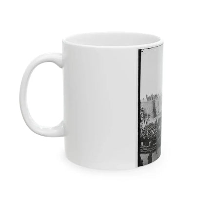 Charleston, S.C. Crowd Inside Fort Sumter; Another View (U.S. Civil War) White Coffee Mug - Go Mug Yourself