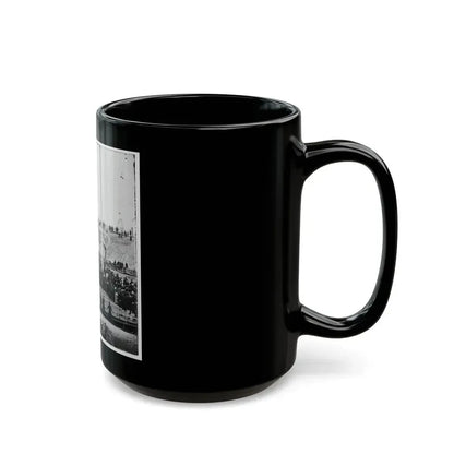 Charleston, S.C. Crowd Inside Fort Sumter Awaiting The Flag-Raising (U.S. Civil War) Black Coffee Mug - Go Mug Yourself