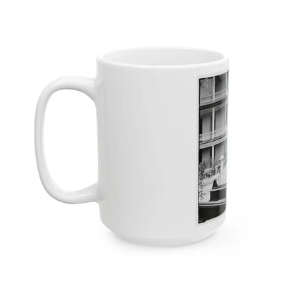 Charleston, S.C. East Battery; Dismantled Blakely Gun In Foreground (U.S. Civil War) White Coffee Mug - Go Mug Yourself