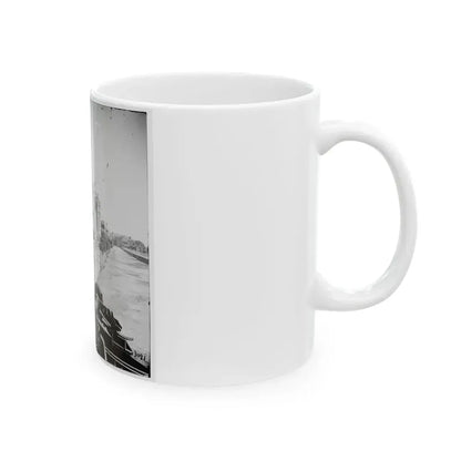 Charleston, S.C. East Battery; Dismantled Blakely Gun In Foreground (U.S. Civil War) White Coffee Mug - Go Mug Yourself