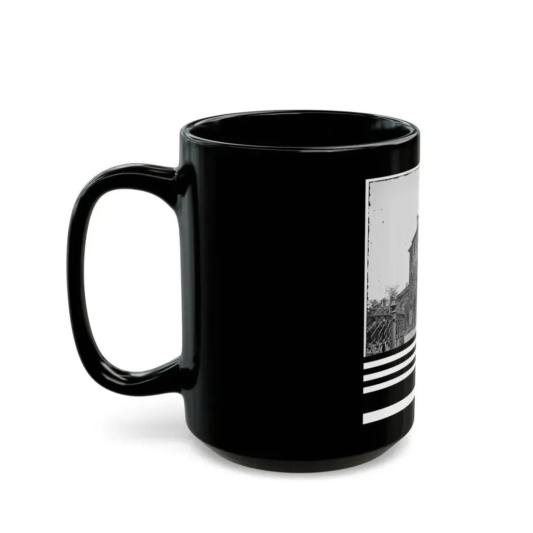 Charleston, S.C. Ex-Governor William Aiken's House (48 Elizabeth Street) (U.S. Civil War) Black Coffee Mug - Go Mug Yourself