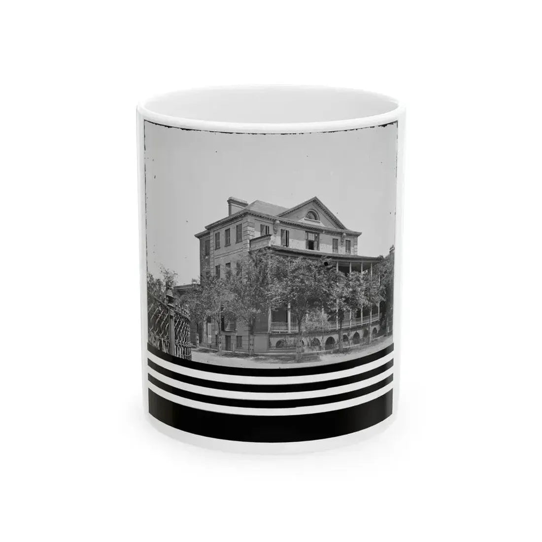 Charleston, S.C. Ex-Governor William Aiken's House (48 Elizabeth Street) (U.S. Civil War) White Coffee Mug 11oz - Go Mug Yourself