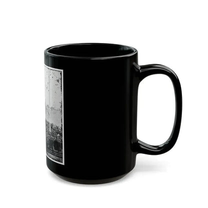 Charleston, S.C. Flag-Raising Ceremony, With Brevet Maj. Gen. Robert Anderson And Henry Ward Beecher Present (U.S. Civil War) Black Coffee Mug - Go Mug Yourself