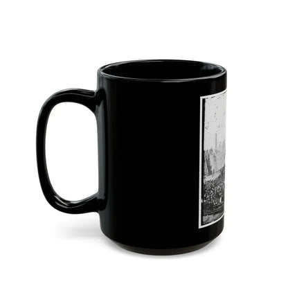 Charleston, S.C. Flag-Raising Ceremony, With Brevet Maj. Gen. Robert Anderson And Henry Ward Beecher Present (U.S. Civil War) Black Coffee Mug - Go Mug Yourself