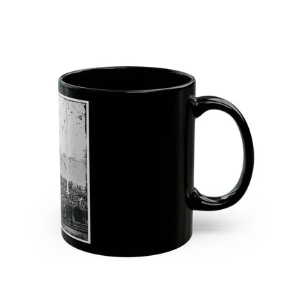 Charleston, S.C. Flag-Raising Ceremony, With Brevet Maj. Gen. Robert Anderson And Henry Ward Beecher Present (U.S. Civil War) Black Coffee Mug - Go Mug Yourself