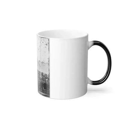 Charleston, S.C. Flag-Raising Ceremony, With Brevet Maj. Gen. Robert Anderson and Henry Ward Beecher Present (U.S. Civil War) Color Changing Coffee Mug 11oz - Go Mug Yourself