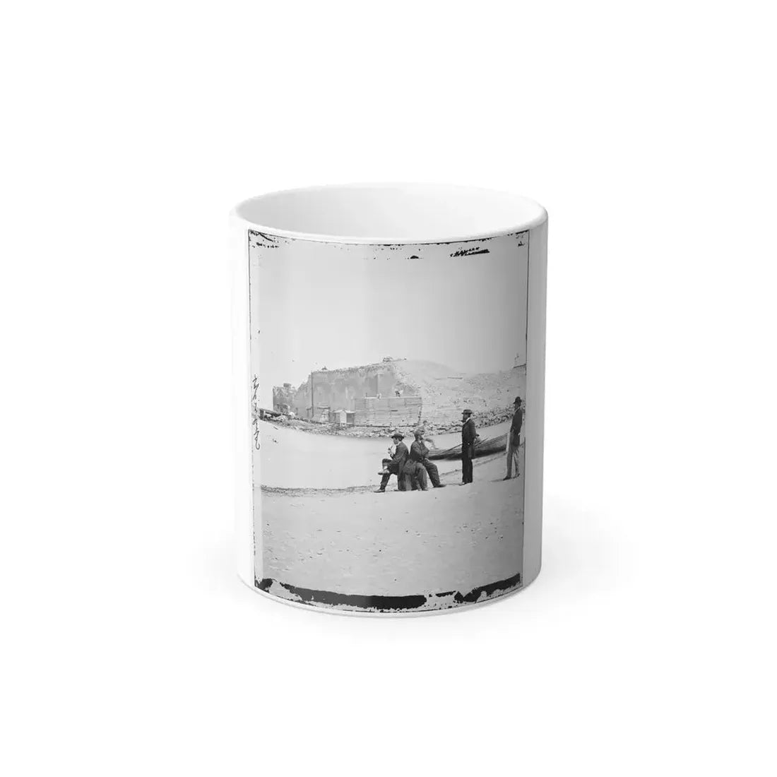 Charleston, S.C. Fort Sumter, From the Sand-Bar (U.S. Civil War) Color Changing Coffee Mug 11oz Default Title 11oz - Go Mug Yourself
