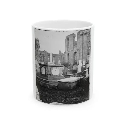 Charleston, S.C. Graveyard Of The Ruined Circular Church (U.S. Civil War) White Coffee Mug 11oz - Go Mug Yourself