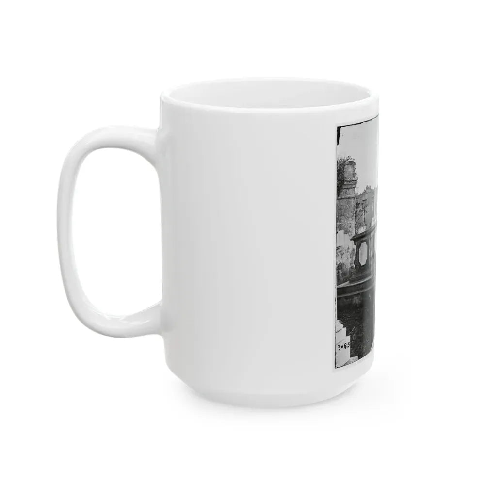 Charleston, S.C. Graveyard Of The Ruined Circular Church (U.S. Civil War) White Coffee Mug - Go Mug Yourself