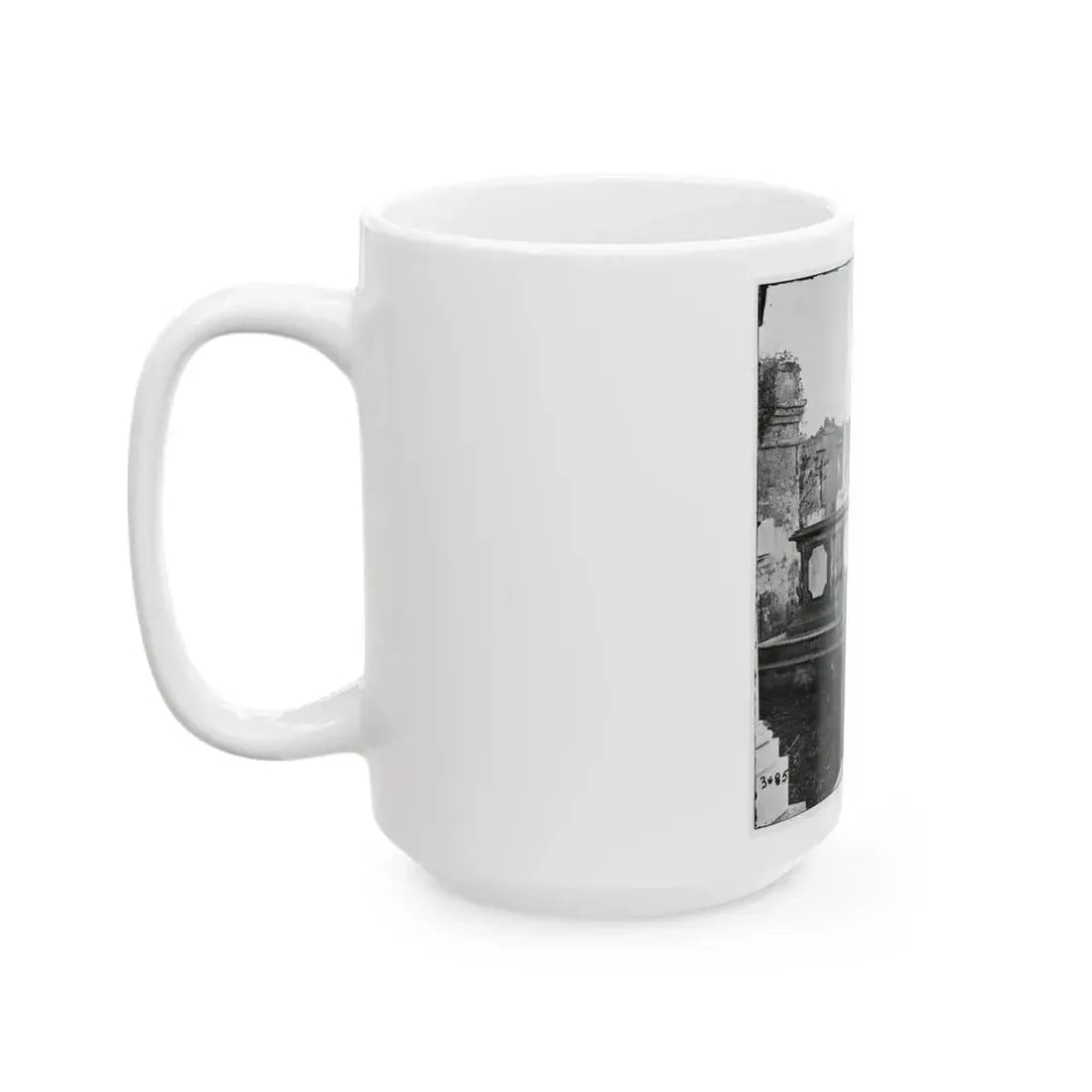 Charleston, S.C. Graveyard Of The Ruined Circular Church (U.S. Civil War) White Coffee Mug - Go Mug Yourself