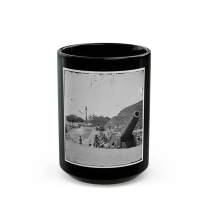 Charleston, S.C. Gun On The Point Battery (U.S. Civil War) Black Coffee Mug 15oz - Go Mug Yourself