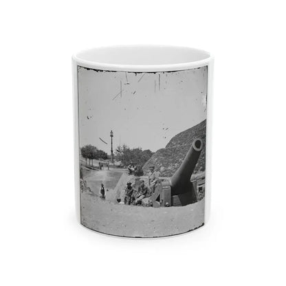 Charleston, S.C. Gun On The Point Battery (U.S. Civil War) White Coffee Mug 11oz - Go Mug Yourself