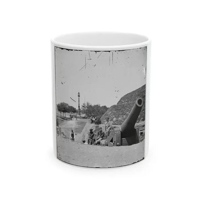 Charleston, S.C. Gun On The Point Battery (U.S. Civil War) White Coffee Mug 11oz - Go Mug Yourself