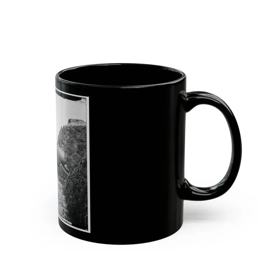 Charleston, S.C. Guns Of Fort Johnson; Fort Sumter In Distance (U.S. Civil War) Black Coffee Mug - Go Mug Yourself