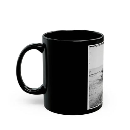 Charleston, S.C. Guns Of Fort Johnson; Fort Sumter In Distance (U.S. Civil War) Black Coffee Mug - Go Mug Yourself
