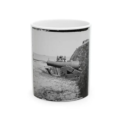 Charleston, S.C. Guns Of Fort Johnson; Fort Sumter In Distance (U.S. Civil War) White Coffee Mug 11oz - Go Mug Yourself