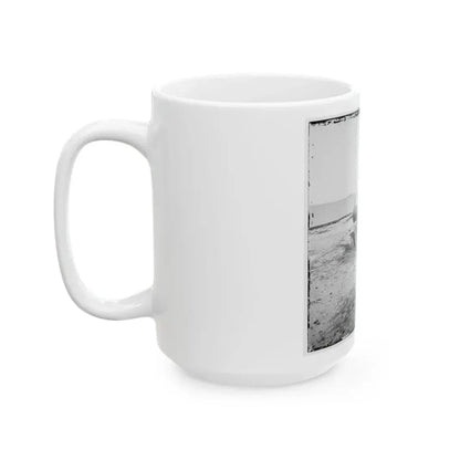 Charleston, S.C. Guns Of Fort Johnson; Fort Sumter In Distance (U.S. Civil War) White Coffee Mug - Go Mug Yourself