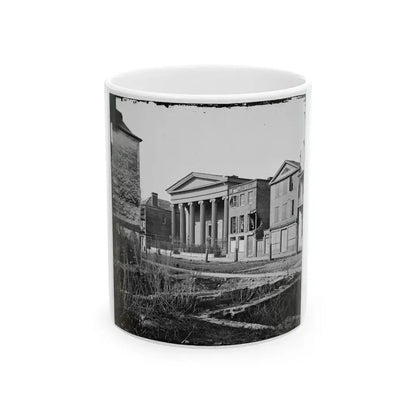 Charleston, S.C. Hibernian Hall (With Columns; 105 Meeting Street), Place Of Meeting After The Burning Of Secession Hall (U.S. Civil War) White Coffee Mug 11oz - Go Mug Yourself