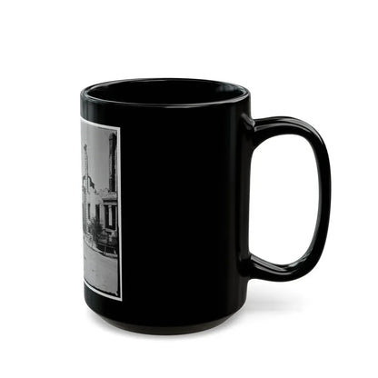 Charleston, S.C. Houses On The Battery Damaged By Shell-Fire (U.S. Civil War) Black Coffee Mug - Go Mug Yourself