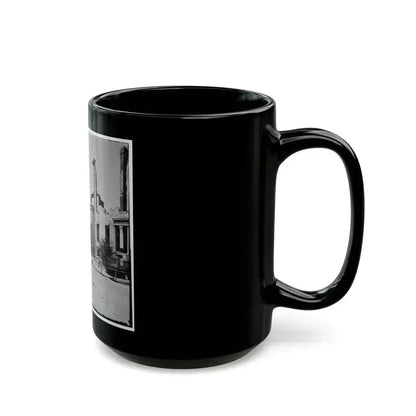 Charleston, S.C. Houses On The Battery Damaged By Shell-Fire (U.S. Civil War) Black Coffee Mug - Go Mug Yourself
