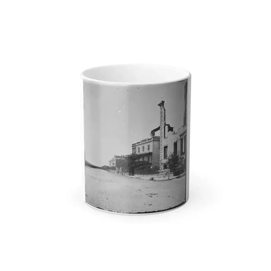 Charleston, S.C. Houses on the Battery Damaged by Shell-Fire (U.S. Civil War) Color Changing Coffee Mug 11oz Default Title 11oz - Go Mug Yourself