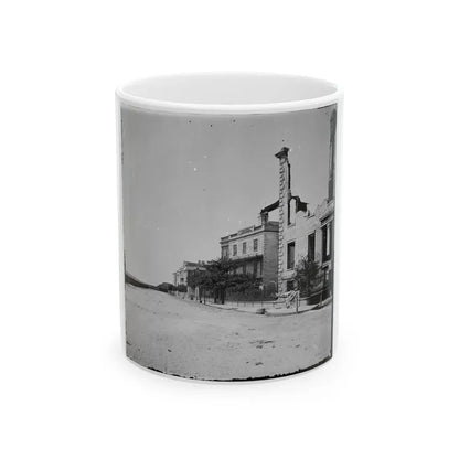 Charleston, S.C. Houses On The Battery Damaged By Shell-Fire (U.S. Civil War) White Coffee Mug 11oz - Go Mug Yourself