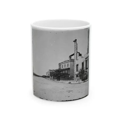 Charleston, S.C. Houses On The Battery Damaged By Shell-Fire (U.S. Civil War) White Coffee Mug 11oz - Go Mug Yourself