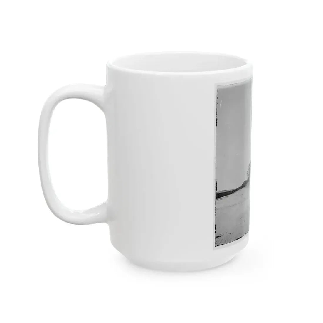 Charleston, S.C. Houses On The Battery Damaged By Shell-Fire (U.S. Civil War) White Coffee Mug - Go Mug Yourself