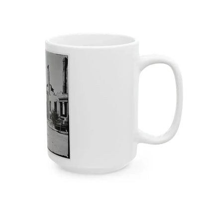 Charleston, S.C. Houses On The Battery Damaged By Shell-Fire (U.S. Civil War) White Coffee Mug - Go Mug Yourself