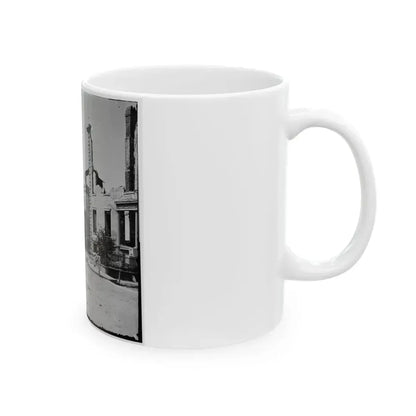 Charleston, S.C. Houses On The Battery Damaged By Shell-Fire (U.S. Civil War) White Coffee Mug - Go Mug Yourself